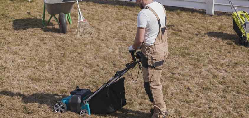 scarifying the area for lawn installation